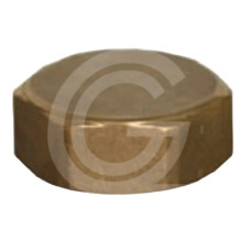 Brass threaded stop cap 1/8" 